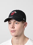 Бейсболка 47 BRAND арт. K-RGW27GWS-BKB Miami Heat NBA (черный)